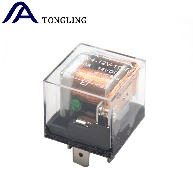 TLV4 1914(1912) 12V 24V 5 Pin 40A With LED Automotive Relay