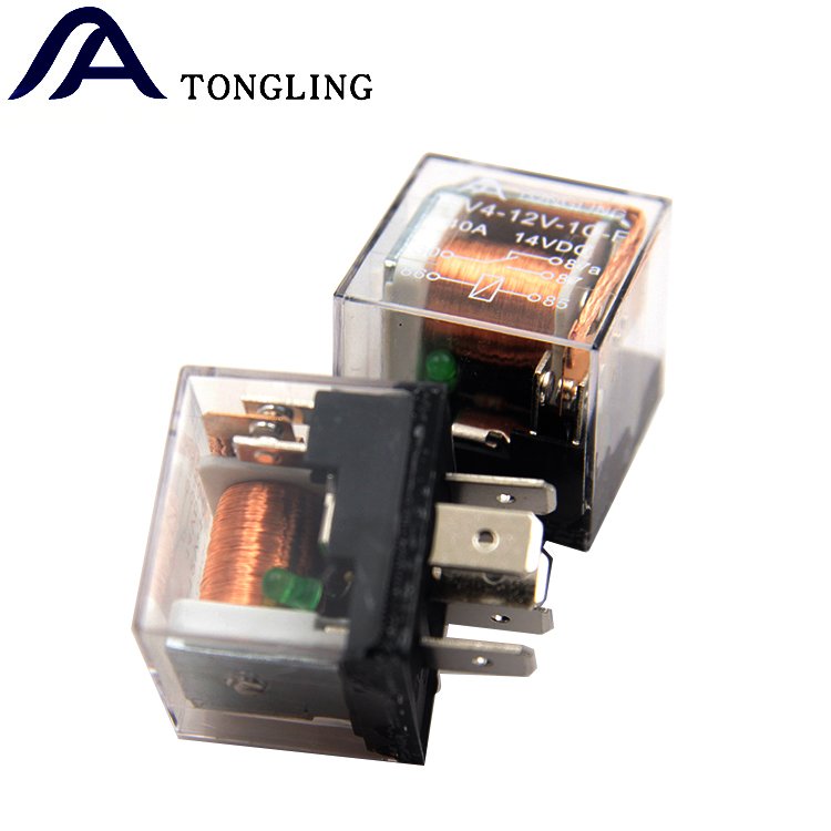 TLV4 1914(1912) 12V 24V 5 Pin 40A With LED Automotive Relay