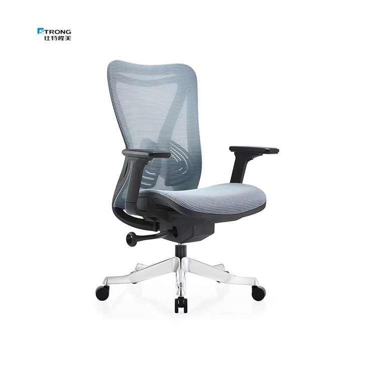 Factory Direct Sale Adjustable Lumbar Support Ergonomic Swivel Office Mesh Chair