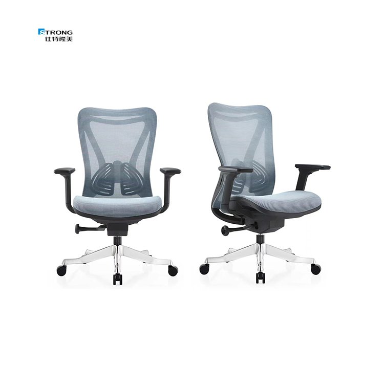Factory Direct Sale Adjustable Lumbar Support Ergonomic Swivel Office Mesh Chair