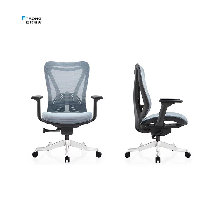 Factory Direct Sale Adjustable Lumbar Support Ergonomic Swivel Office Mesh Chair