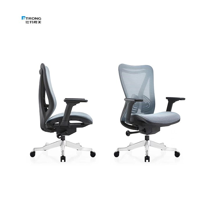 Factory Direct Sale Adjustable Lumbar Support Ergonomic Swivel Office Mesh Chair