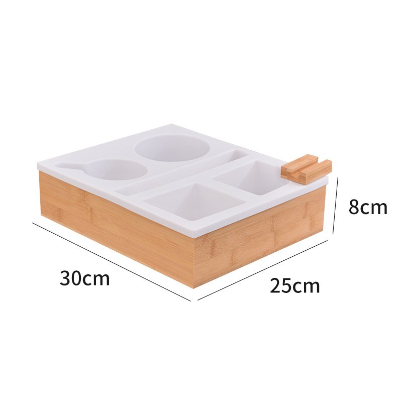 Nature Bamboo Couch Arm Table Sofa Armrest Console coaster Snack Tray Cupholder Organizer Bamboo Couch Cup Holder for Countertop