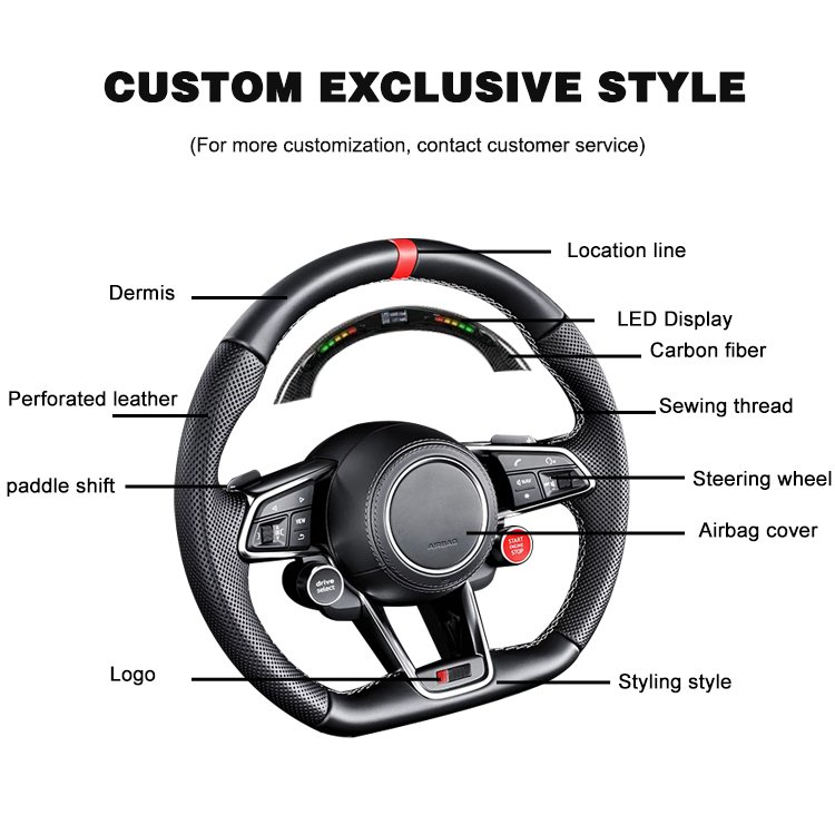 Hot Selling High Quality Car Steering Wheel For 2022 Nissan Sentra Leather Steering Wheel