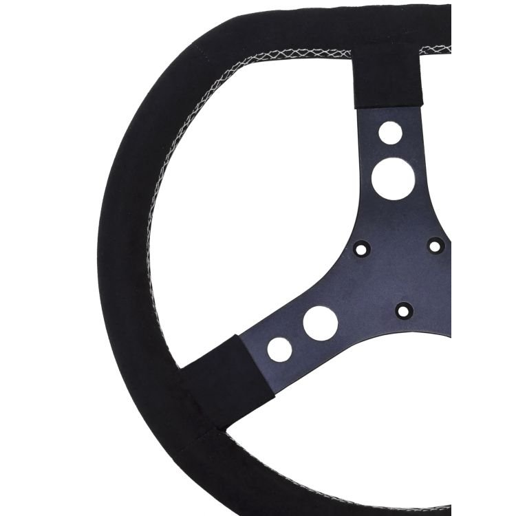 The New Black Microfiber Racing Steering Wheel Racing Console Simulator Steering Wheel