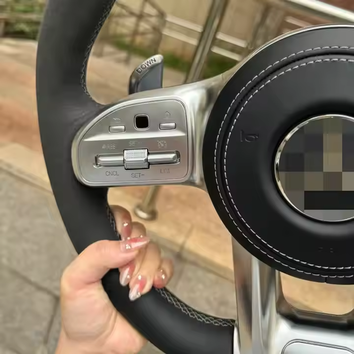 Specially tailored car retrofit leather Steering Wheel For Benz e200 e300 w205 w177 w204 steering wheel for Mercedes Benz