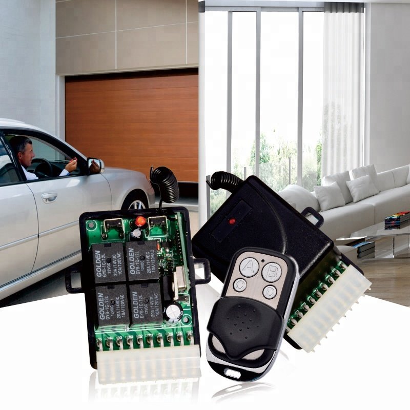 DC 12V RF Wireless Remote Control Relay Switch for Automatic Garage Door Yet404PC-v4.0