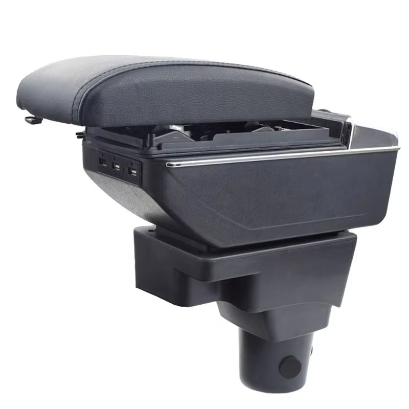 Wholesale Front USB Charger Cup Holder Central Console Storage Box Elevated Telescopic Organizer Tray Armrest Box Modified Cars