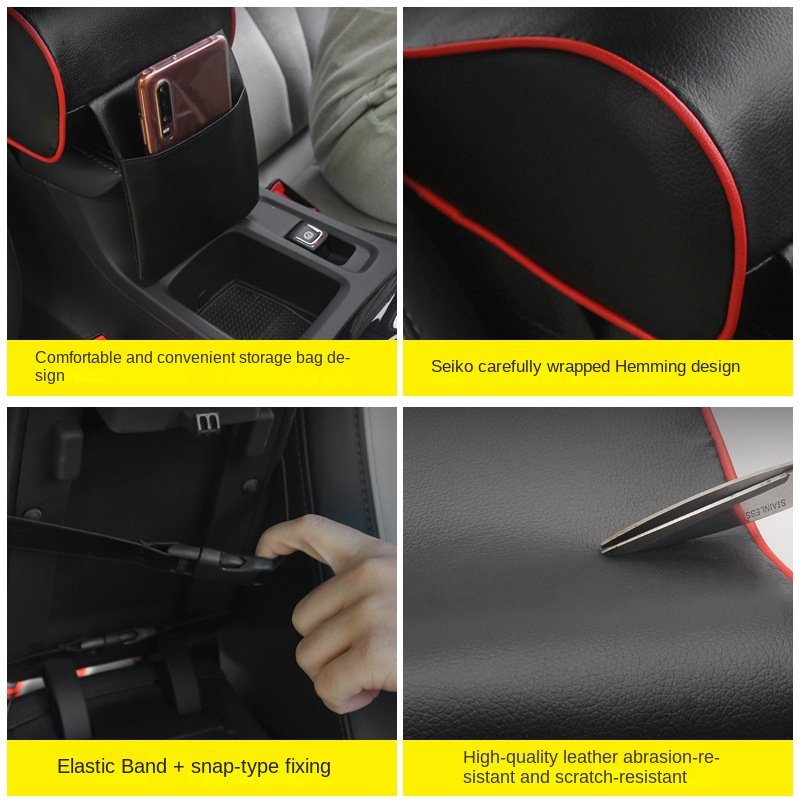 Universal Leather Car Interior Armrest Decoration Supplies Cross-Border Central Booster Pad and Memory Foam Armrest Box