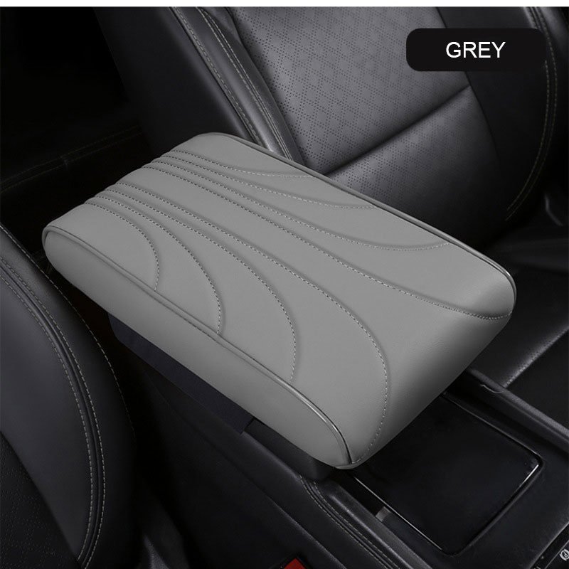 Luxury PU Leather Armrest Cover Foam Cushion Protector Extender Mat for Car's Front Center Console Luxury Stylish Design