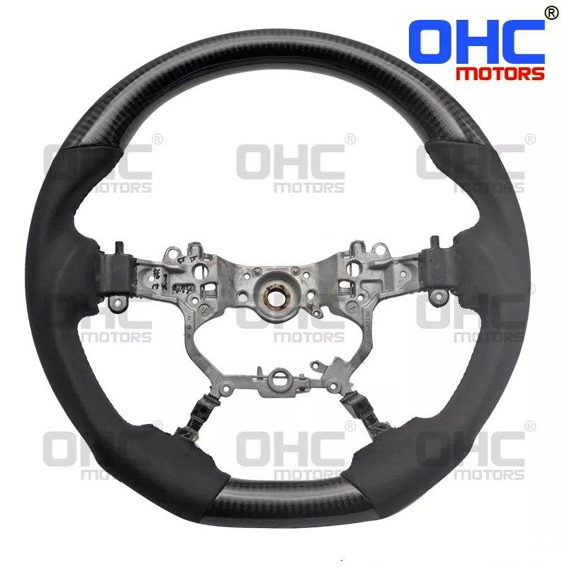 OHC Motors Led Steering Wheels for Land cruiser 200 series prado alphard LED RPM digital racing car Carbon Fiber steering wheel