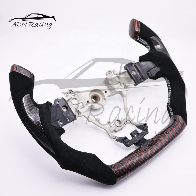 Fighter Jet Style Customized Carbon Fiber Steering Wheel For SUBARU WRX STI 15-21