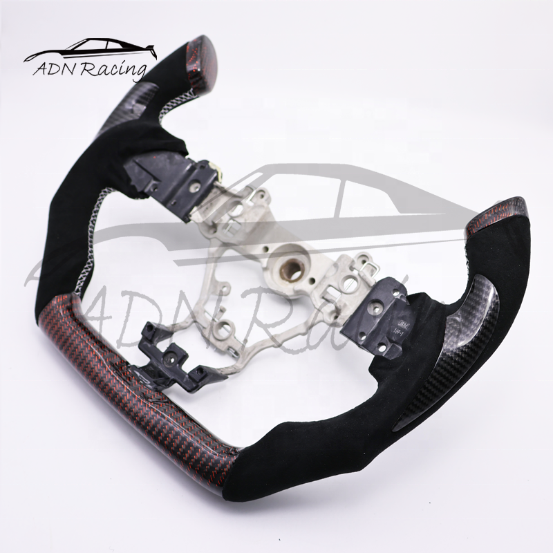 Fighter Jet Style Customized Carbon Fiber Steering Wheel For SUBARU WRX STI 15-21