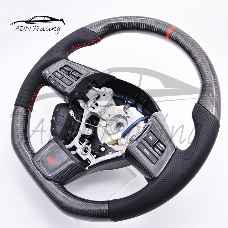 Fighter Jet Style Customized Carbon Fiber Steering Wheel For SUBARU WRX STI 15-21