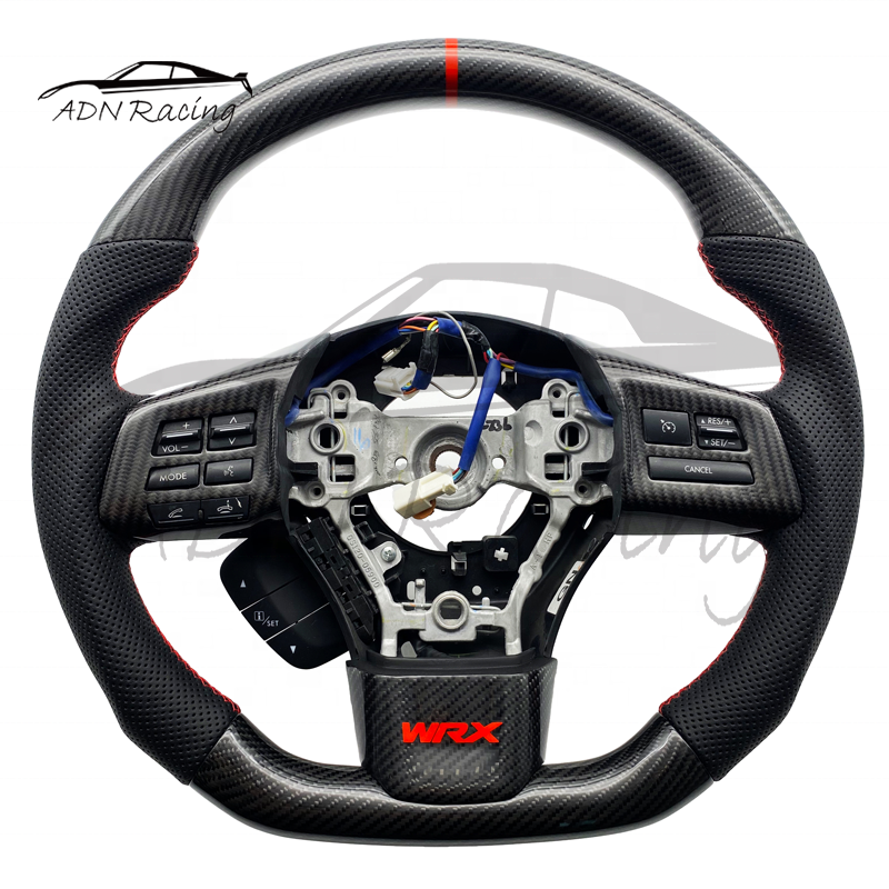 Fighter Jet Style Customized Carbon Fiber Steering Wheel For SUBARU WRX STI 15-21