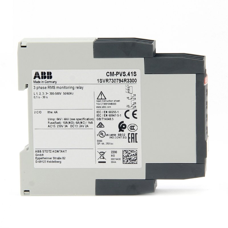 ABB CM-PVS.41S Time Control Relay Auto Usage Protective Features Product ID 1SVR730794R3300