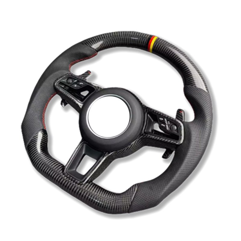 Upgrade Volant Lenkrad Full Leather Steering Wheel for Porsche 911 987 996 GT2 Cayenne 957 958 Cayman 981 Panamera Macan