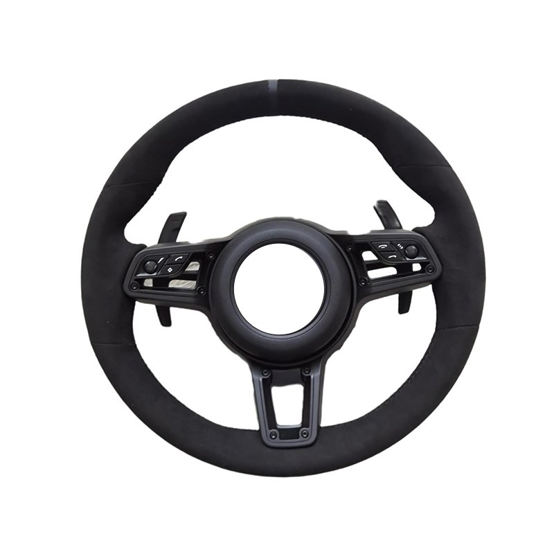Upgrade Volant Lenkrad Full Leather Steering Wheel for Porsche 911 987 996 GT2 Cayenne 957 958 Cayman 981 Panamera Macan