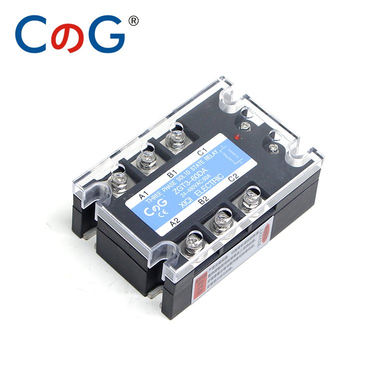 CG Three Phase Relay 60A SSR-60DA 480VAC High Power AC to AC Solid State Relay SSR
