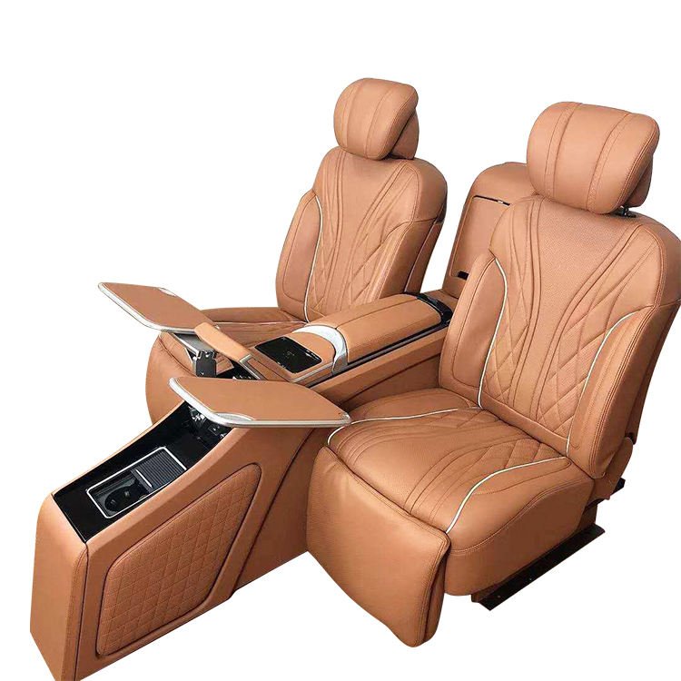 Leather Auto Seats Luxurious Car Seats with Central Control Armrest Box