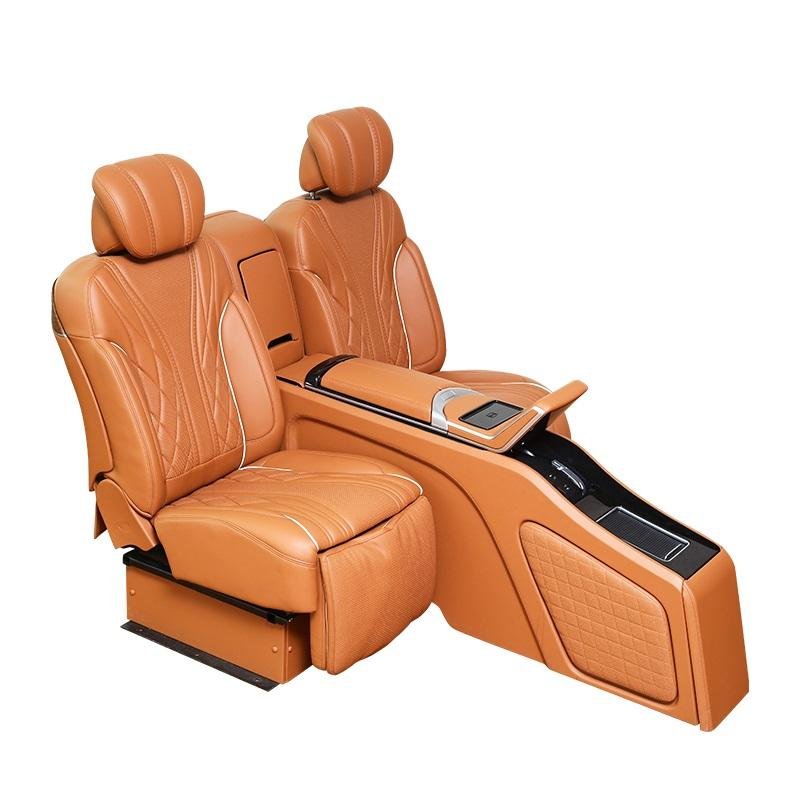 Leather Auto Seats Luxurious Car Seats with Central Control Armrest Box