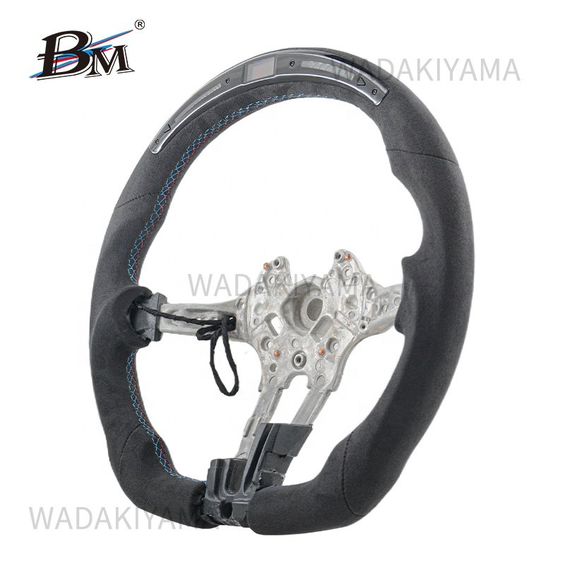 For BMW M5 F10 Multifunction LED Volante Alcantara Customize F11 F18 F07 F06 F13 F12 Series Wholesale Steering Wheels By BM