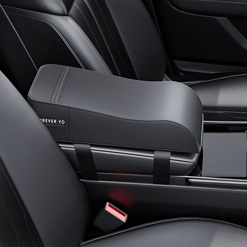 New Arrivals Automotive Universal Memory Foam Armrest Cushion Elbow Support PVC Car Armrest Box Booster Cushion