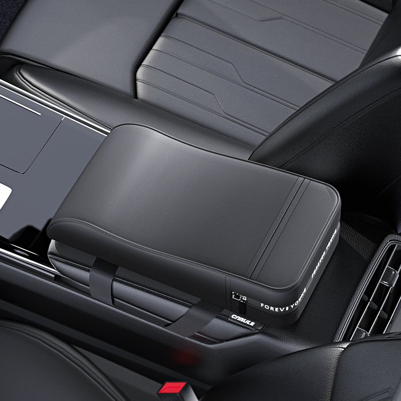 New Arrivals Automotive Universal Memory Foam Armrest Cushion Elbow Support PVC Car Armrest Box Booster Cushion