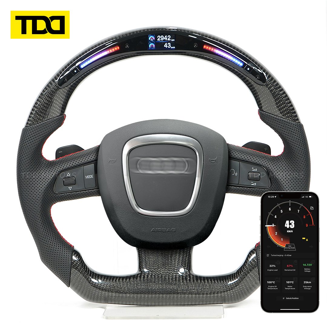 Customized Making LED Steering Wheel For Audi A4 A5 S4 S5 S6 S8 B7 B8 2004-2012