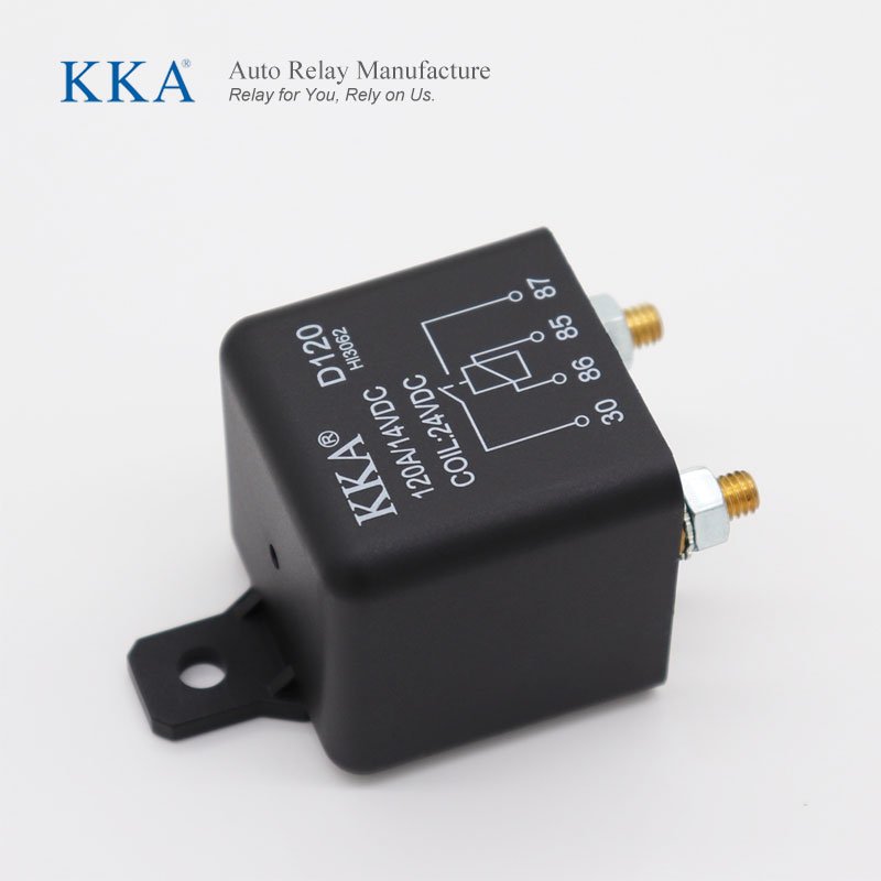 High Current 120A Automotive Relay 24V 2.4W Car Starter Relay for Motor Truck Boat Power Start Auto Relays
