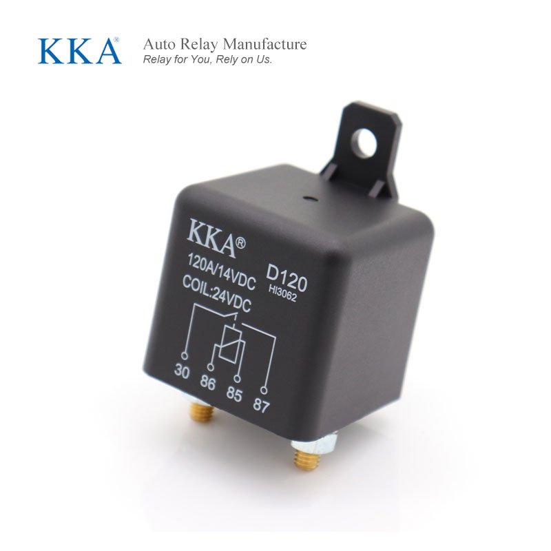 High Current 120A Automotive Relay 24V 2.4W Car Starter Relay for Motor Truck Boat Power Start Auto Relays