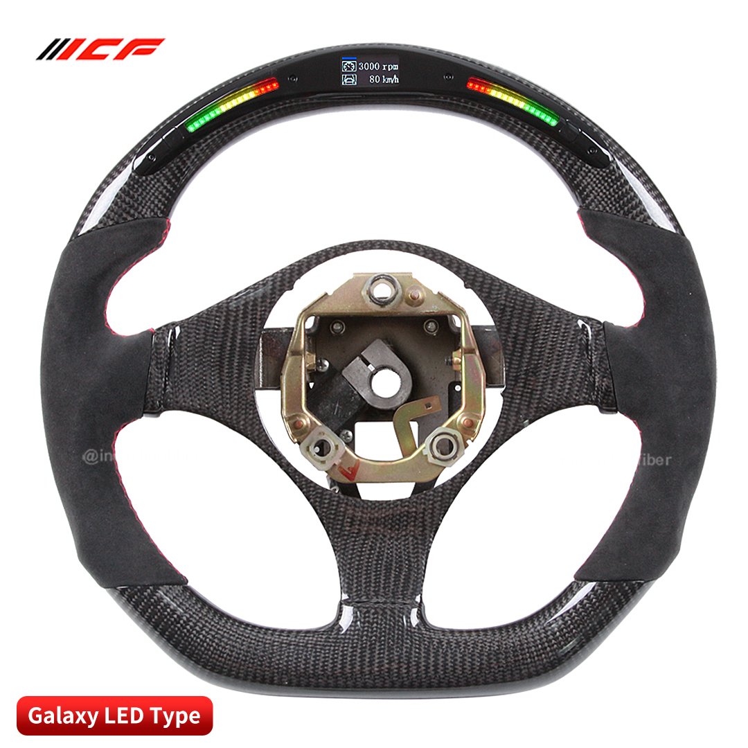 100% Real Carbon Fiber LED Steering Wheel for Mitsubishi Evo 9 EVO X