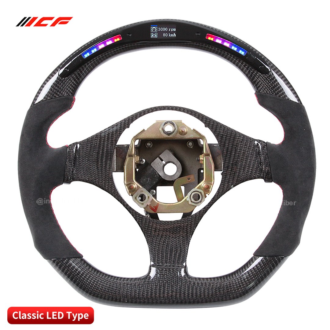 100% Real Carbon Fiber LED Steering Wheel for Mitsubishi Evo 9 EVO X