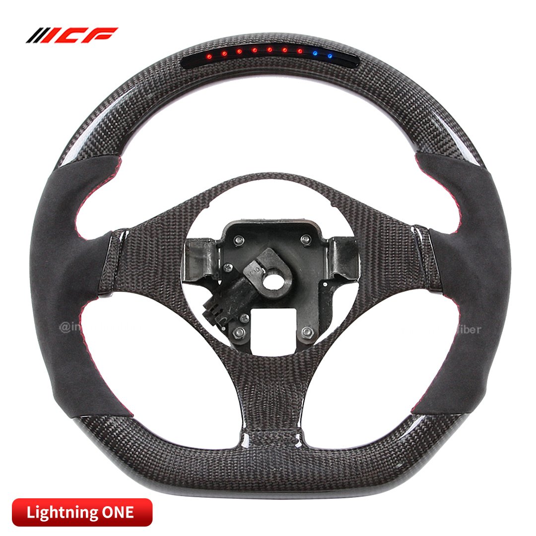 100% Real Carbon Fiber LED Steering Wheel for Mitsubishi Evo 9 EVO X