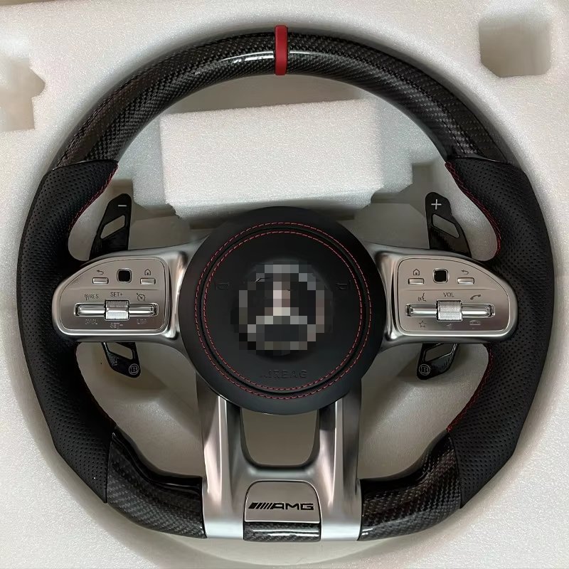 Car Accessories Carbon Fiber Car Steering Wheel for Mercedes-Benz AECSG Class CLS GT