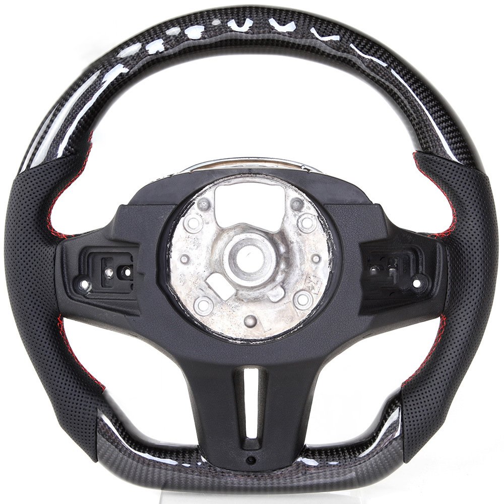 LED Shift Light Carbon Fiber Steering Wheels Fit for B M W E90 E92 M3 E82 E90 E87 M3 M2 Custom Steering Wheels