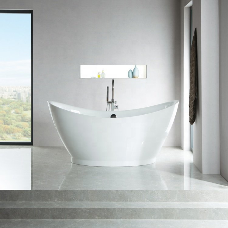 Hot Selling Natural FreeStanding Bathroom Tubs Spa Bathtub for Hotel Customized Polish Style