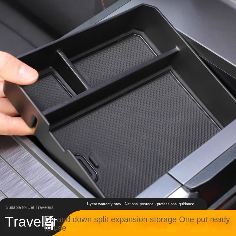 Jetour T2 Traveler Special Front Car Accessories Central Control Storage Armrest Box with Cup Holder Function Modified Parts