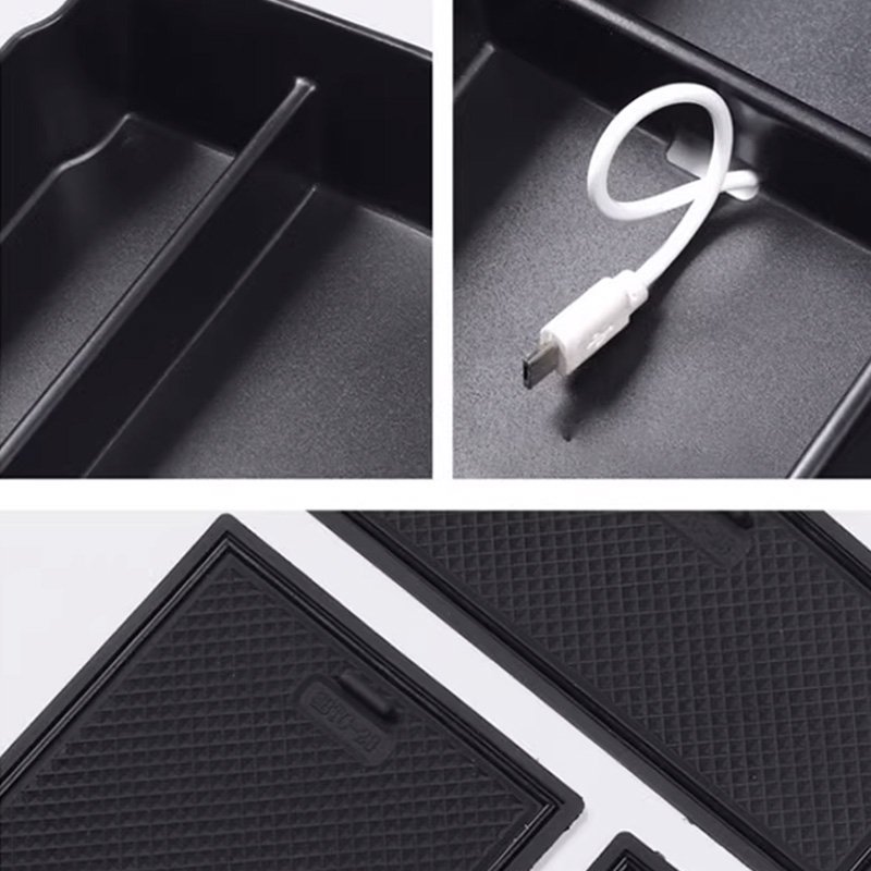 Decorative Box Plastics Interior Accessories Car ABS Interior Styling Suitable for Honda 2023 CRV Flocked Central Storage Box