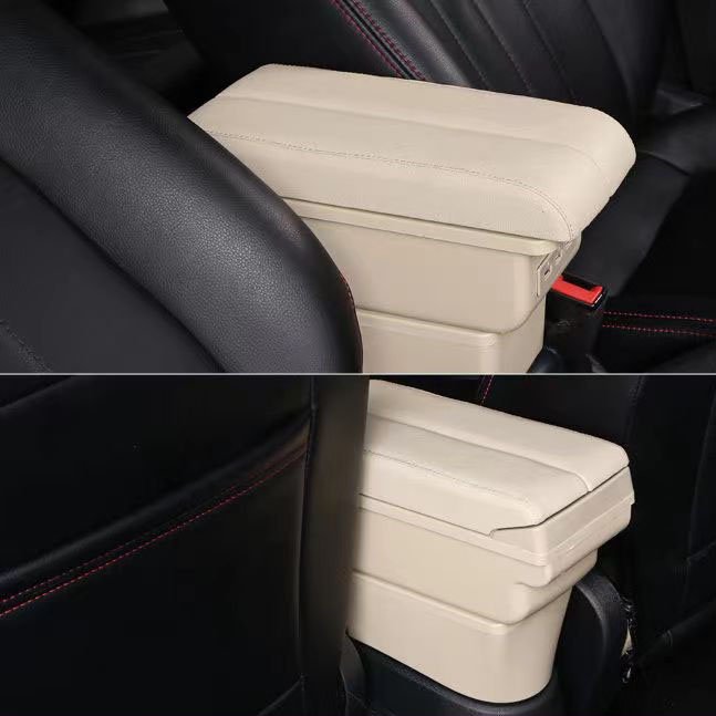 Multifunctional Car Center Armrest Central Armrest Storage Box Luxury Car Armrest Box for Ford Fiesta Fusion
