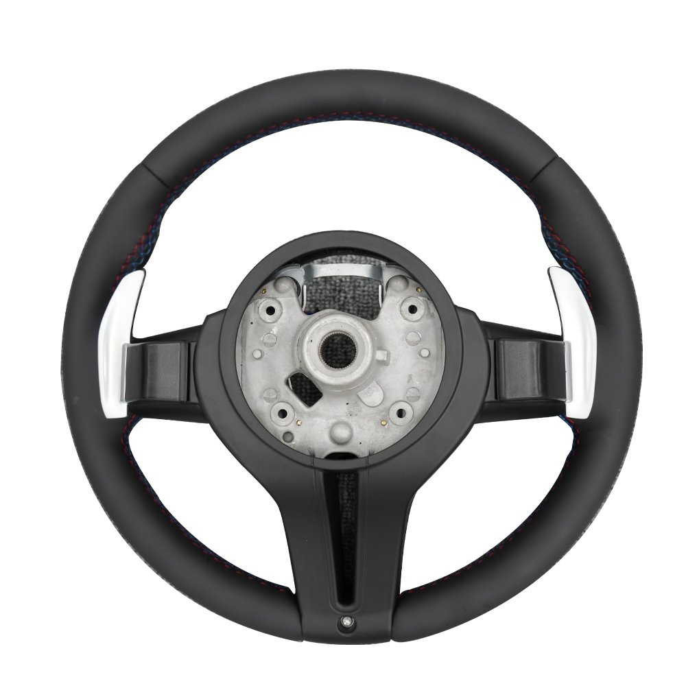 Leather Paddleshift Steering Wheel for BMW 5 6 7 Series F01 F02 F06 F07 F10 F11 F12 F13 M SPORT Carbon Fiber Trim