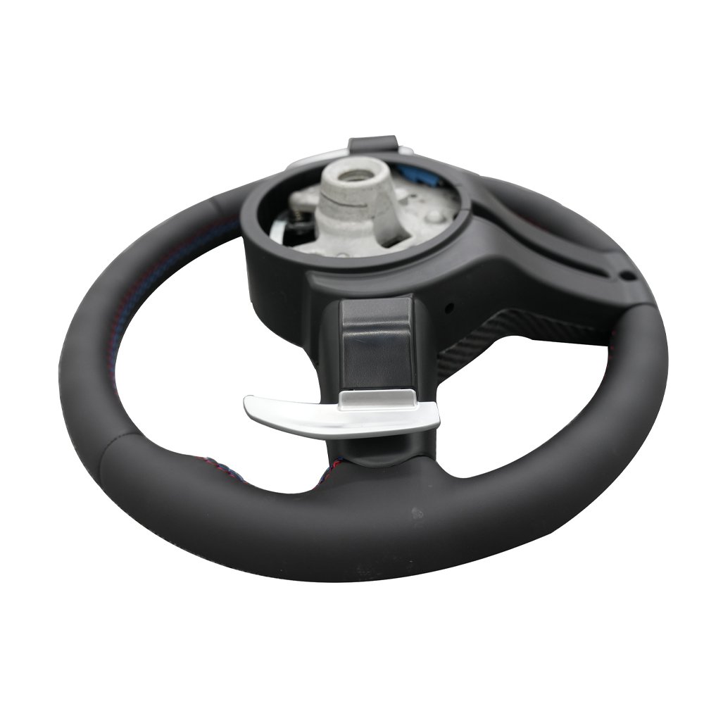 Leather Paddleshift Steering Wheel for BMW 5 6 7 Series F01 F02 F06 F07 F10 F11 F12 F13 M SPORT Carbon Fiber Trim