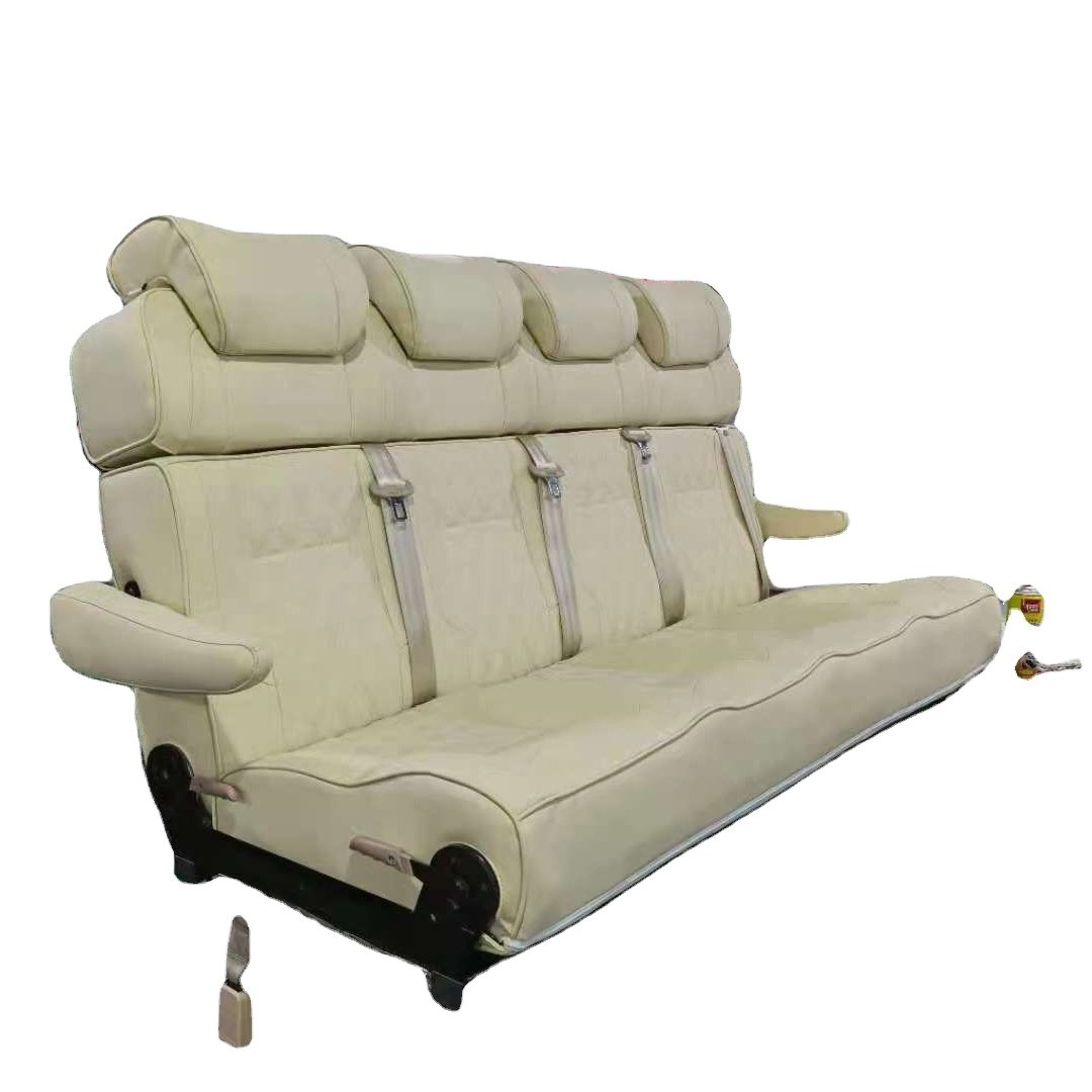 One-piece Customizable Rear Seats Four-seater Rv Business Vehicle Refitted Retractable Bed Seats SOFA Bed
