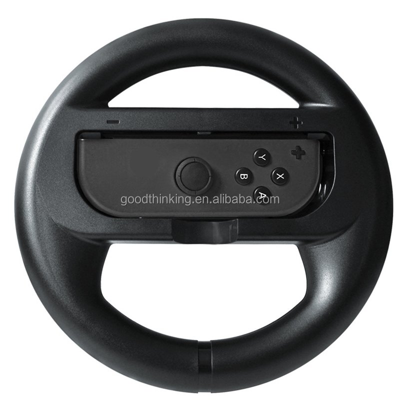 blue red black color gamepad racing car steering wheel for game for nintendo switch joy con controller