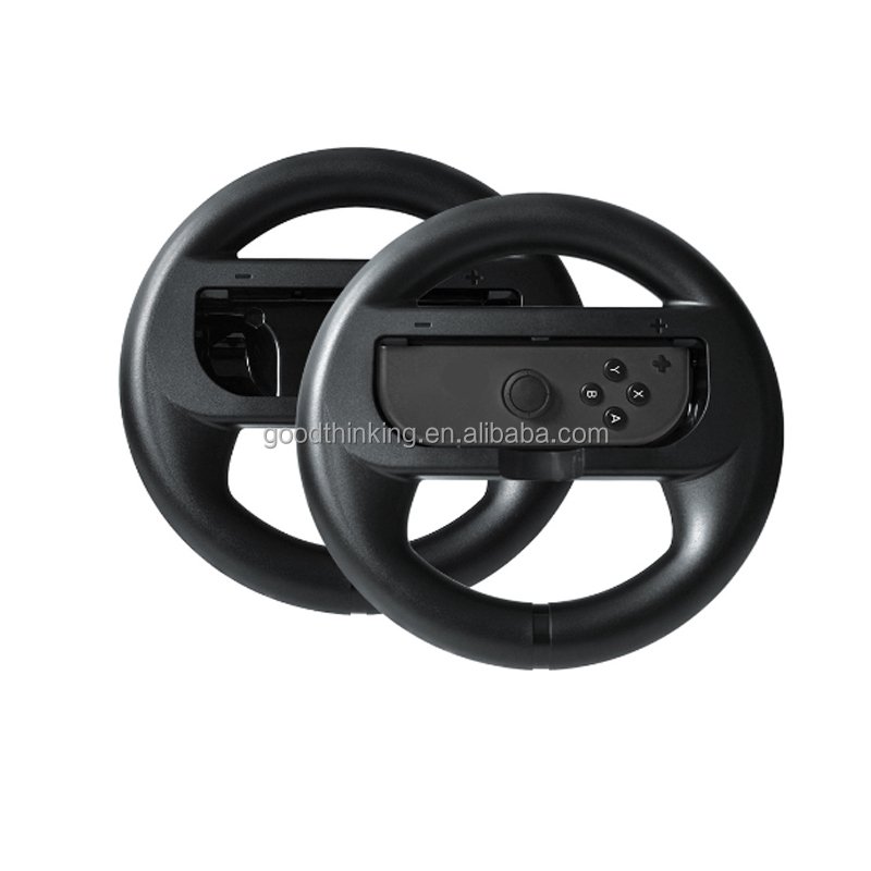 blue red black color gamepad racing car steering wheel for game for nintendo switch joy con controller