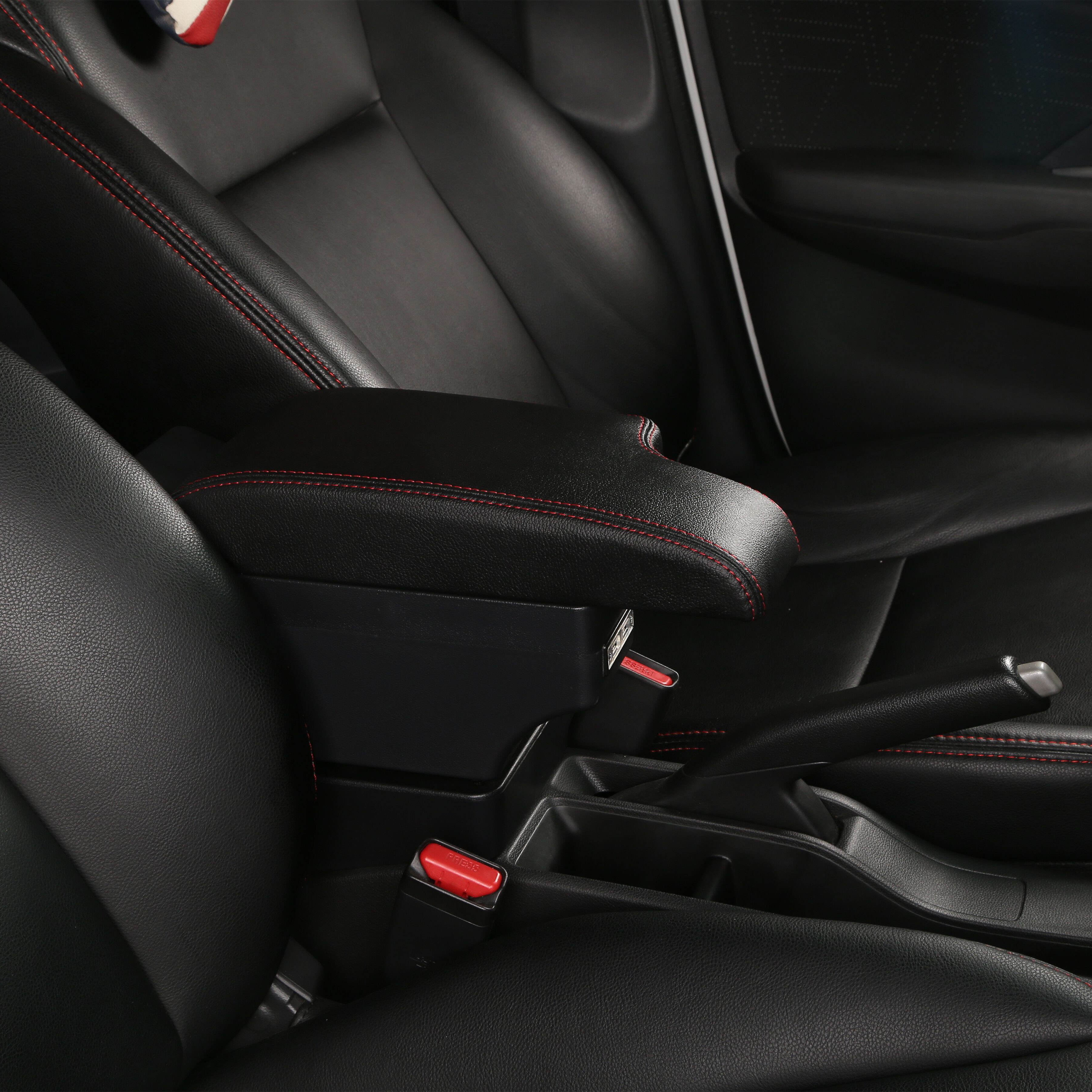 For Suzuki Swift Armrest Box with Cup Holder USB Charging Car Armrest Curved Surface Car Storage Box