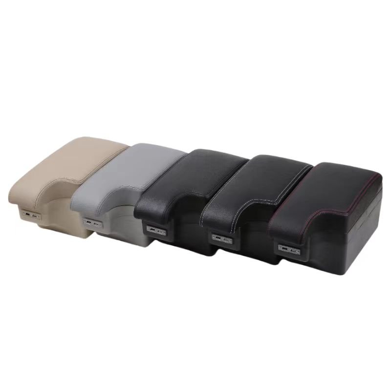 For Suzuki Swift Armrest Box with Cup Holder USB Charging Car Armrest Curved Surface Car Storage Box