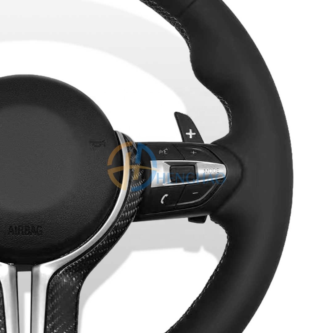 Custom M Sport Leather Steering Wheel For BMW F10 F15 F20 F25 F30 M3 M6 M5 Carbon Fiber Steering Wheel