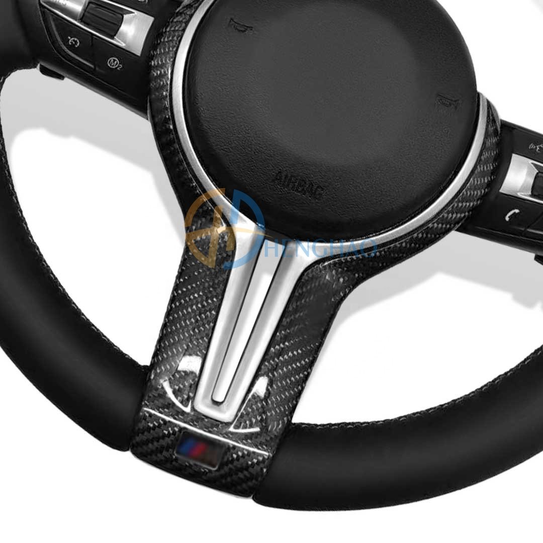 Custom M Sport Leather Steering Wheel For BMW F10 F15 F20 F25 F30 M3 M6 M5 Carbon Fiber Steering Wheel