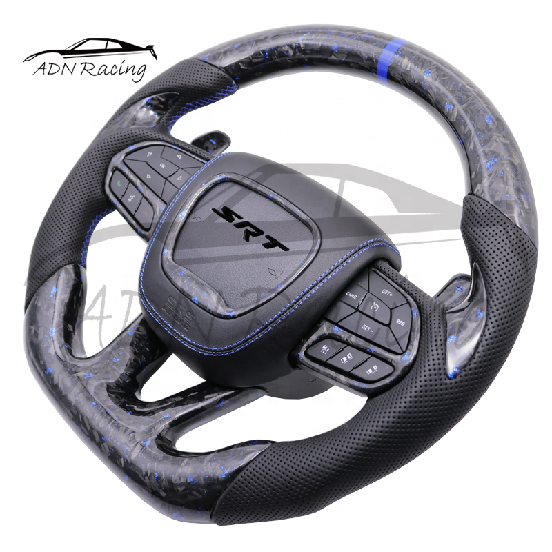 2015-2022 For DODGE Charger Challenger SRT Hellcat Forged Carbon Fiber Steering Wheel